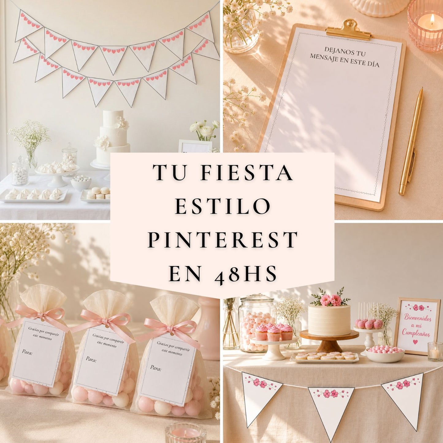 Tu Fiesta Estilo Pinterest en 48hs